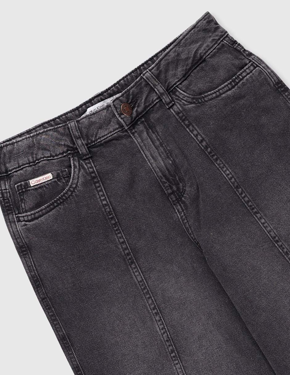 Jeans amplio lavado desgastado para niña 3