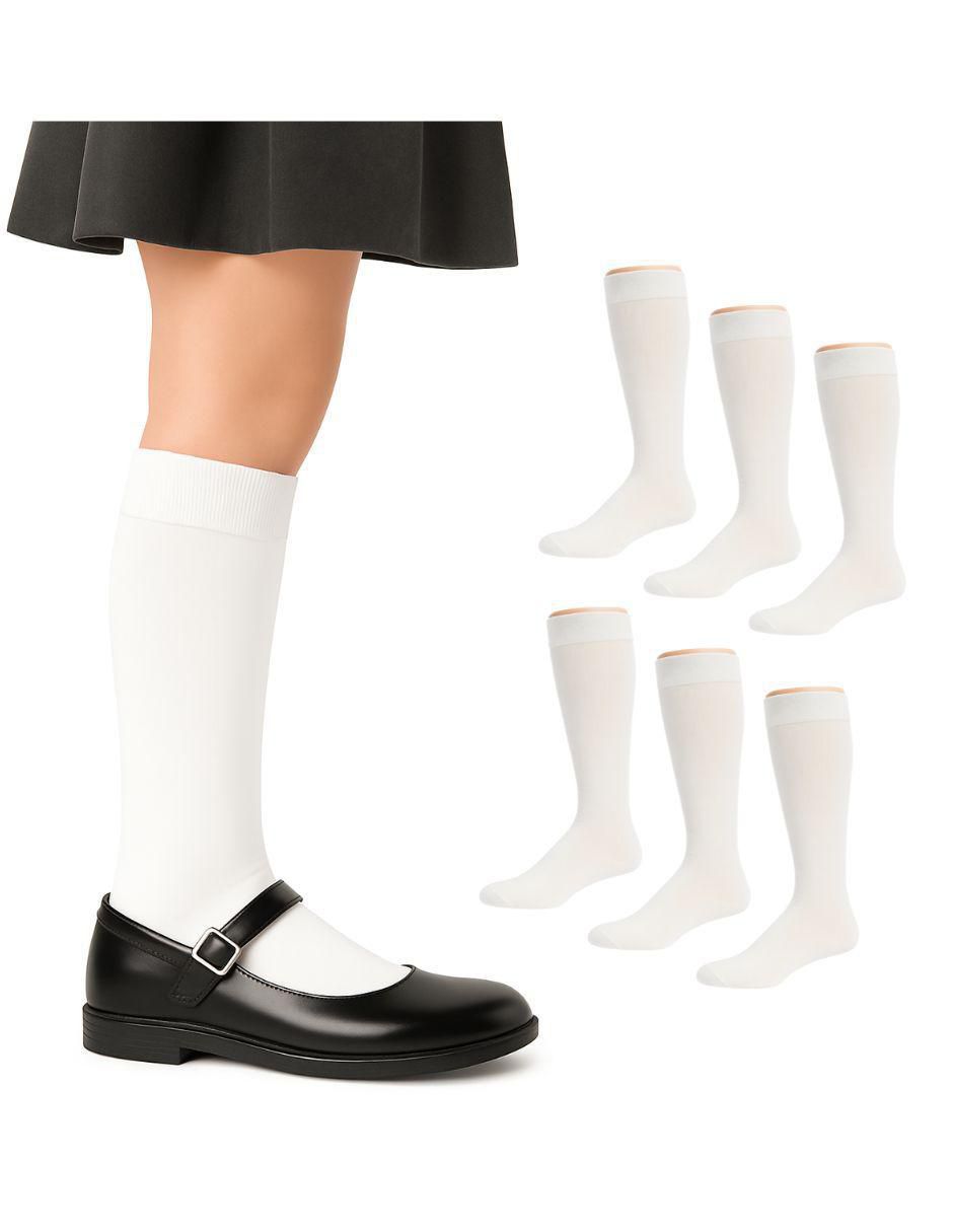 Set de calceta de algodón para niña 6 pares 2