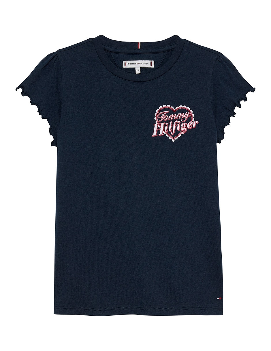 Playera manga corta para niña