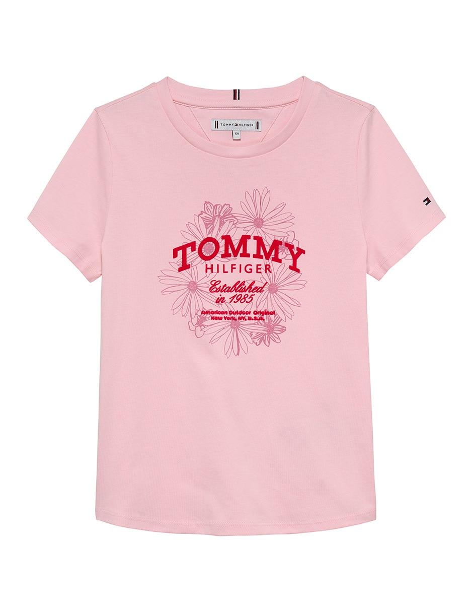 Playera manga corta para niña