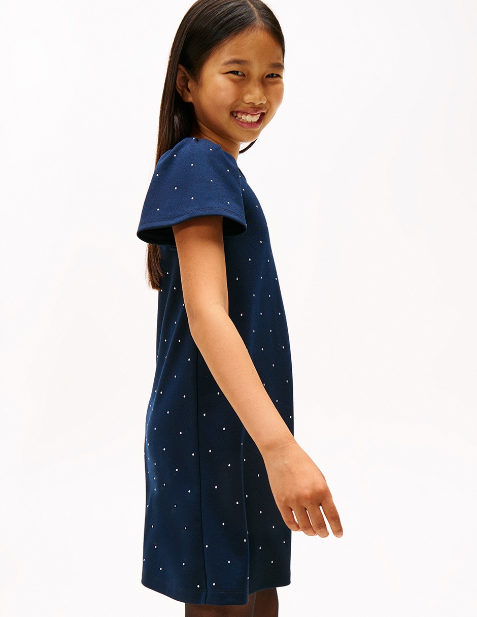 Vestido manga regular para niña 3