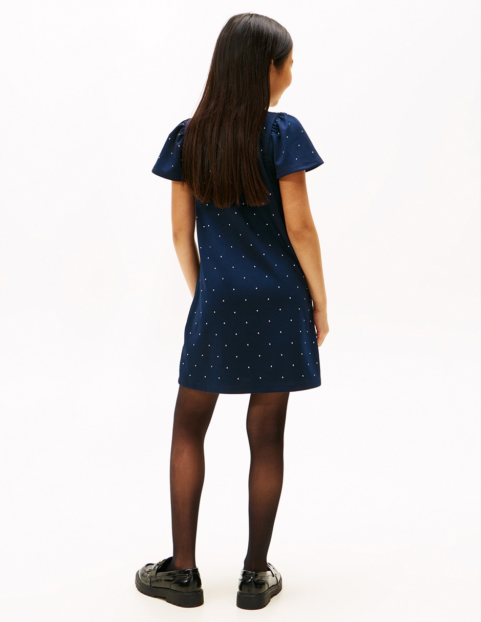 Vestido manga regular para niña 4
