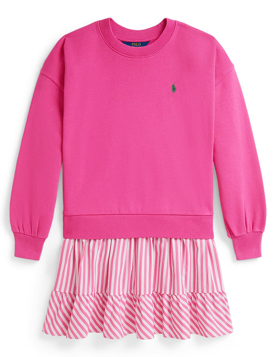 Vestido con suéter manga regular para niña Vestido con suéter manga regular para niña
