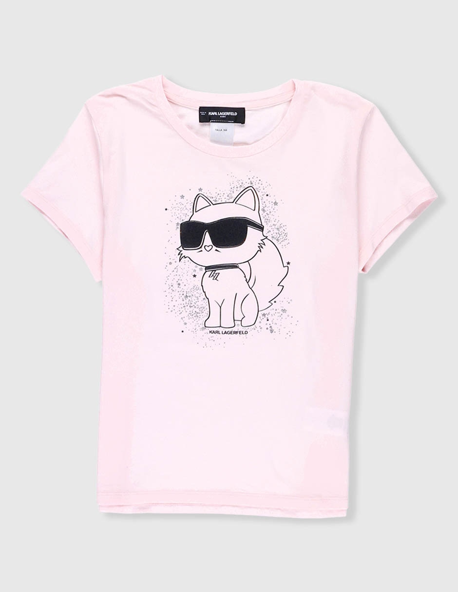 Playera manga corta para niña