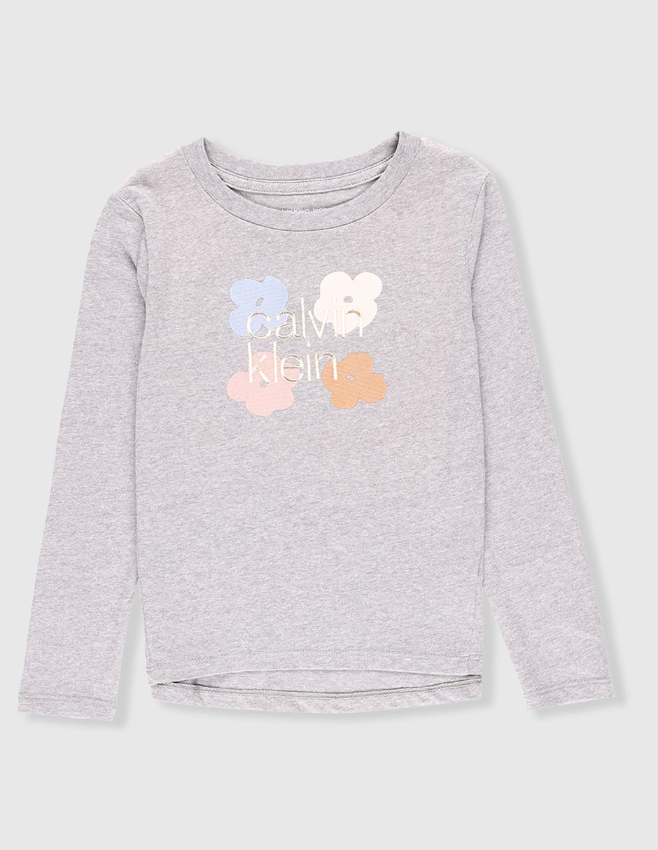 Playera manga larga para niña