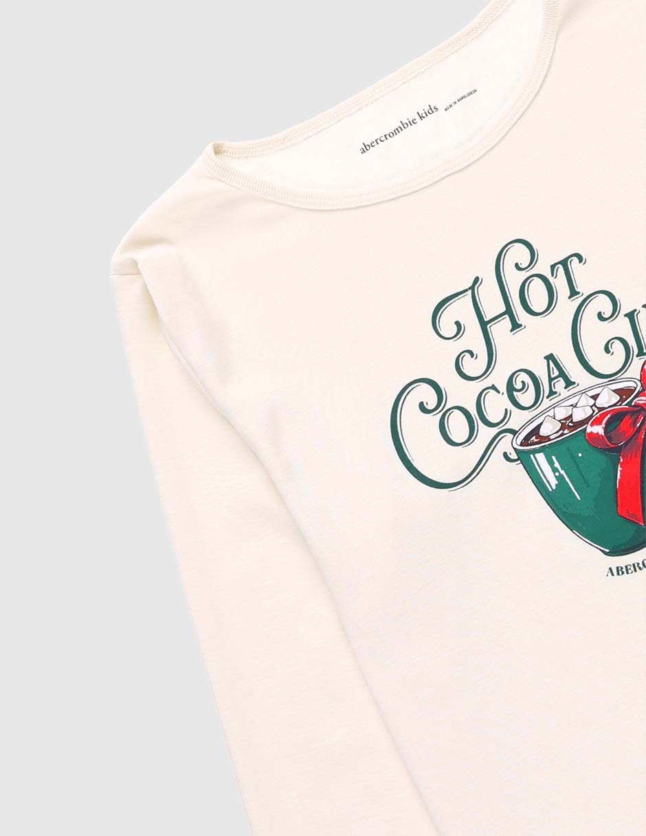 Playera manga larga para niña 4