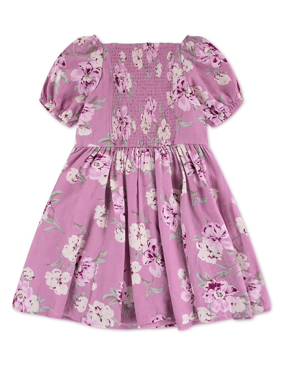Vestido manga globo para niña 2