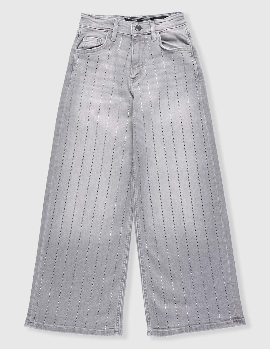 Jeans amplio deslavado para niña Jeans amplio deslavado para niña