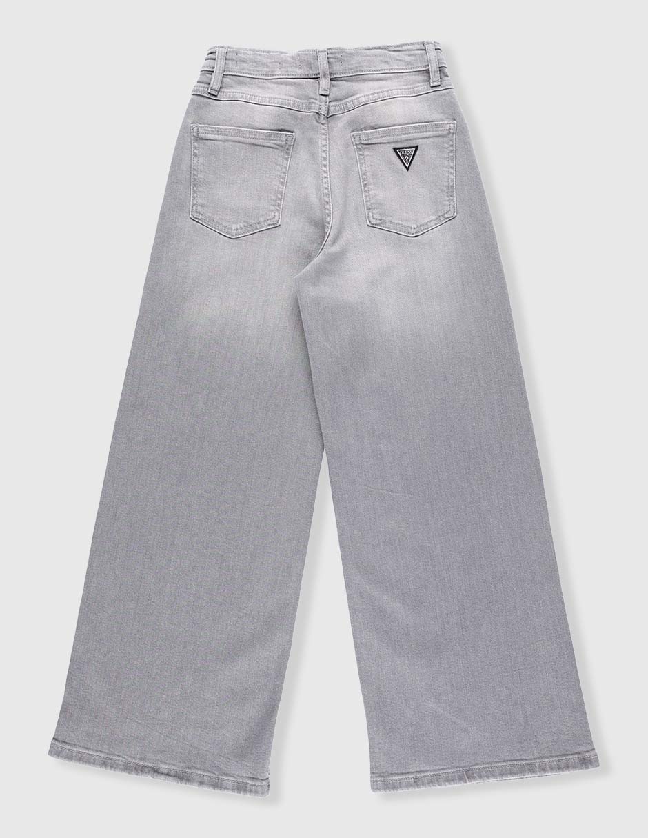 Jeans amplio deslavado para niña 2