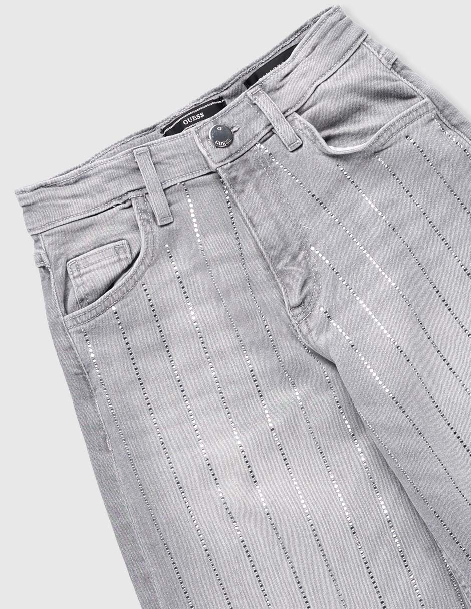 Jeans amplio deslavado para niña 3