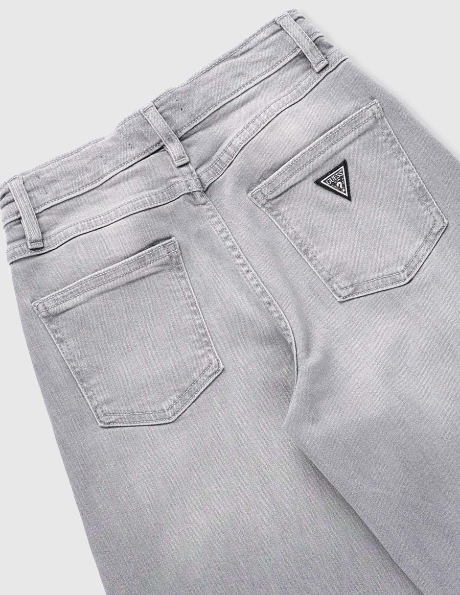 Jeans amplio deslavado para niña 4