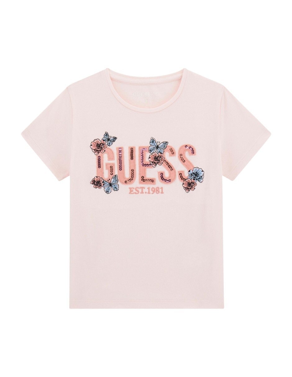 Playera manga corta para niña