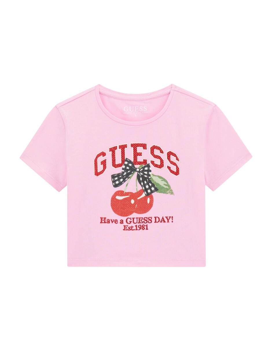 Playera manga corta para niña