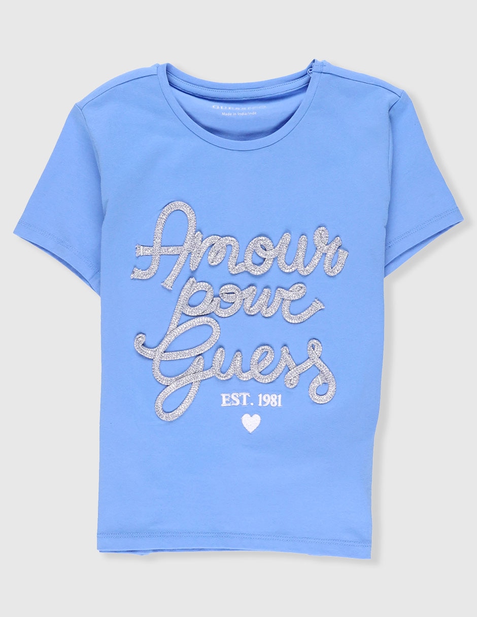 Playera manga corta para niña