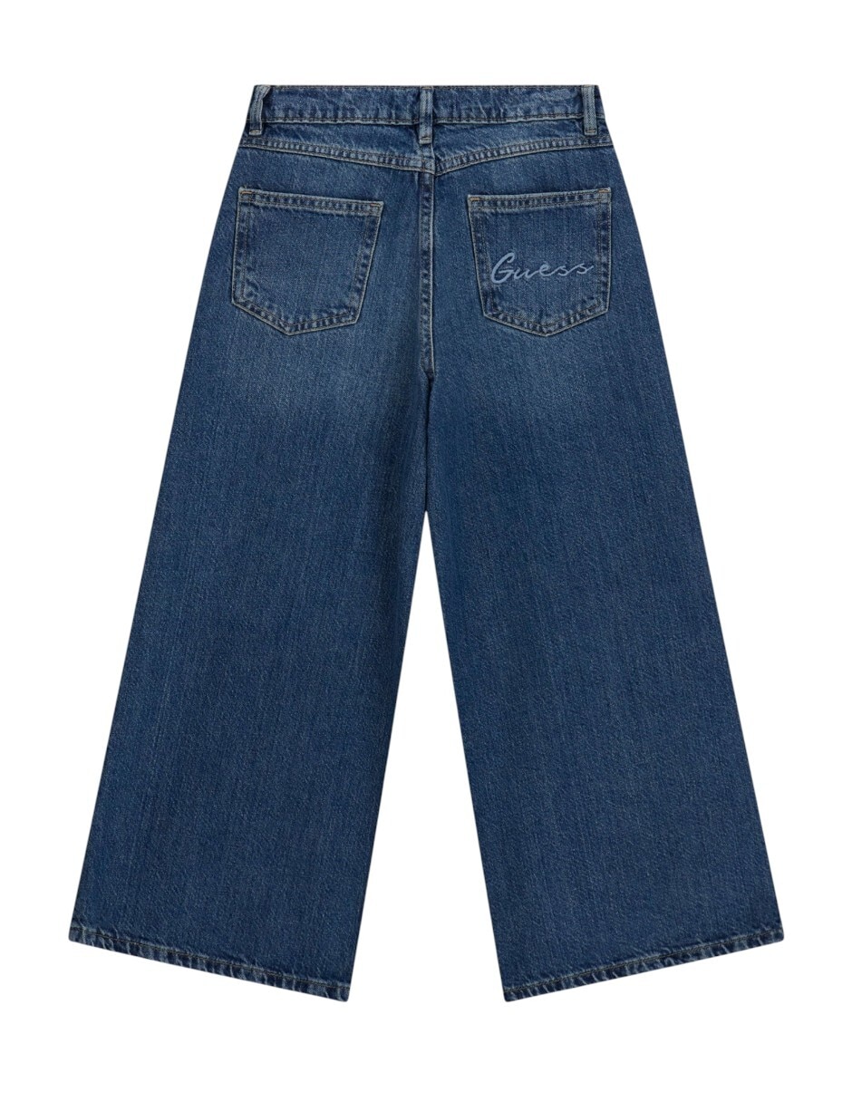 Jeans campana deslavado para niña 2