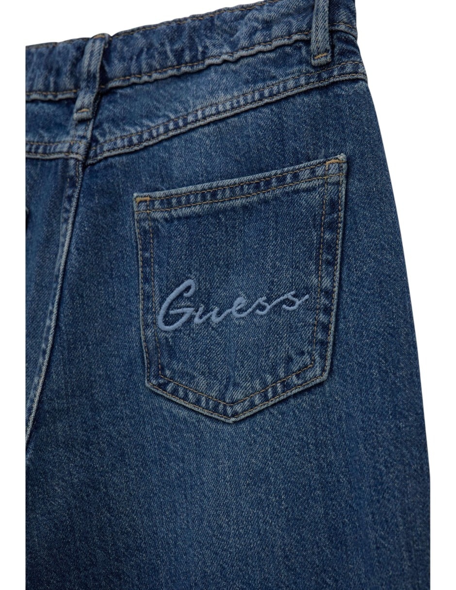 Jeans campana deslavado para niña 4