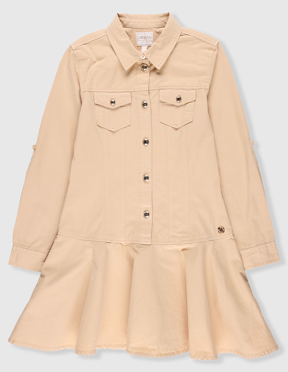 Vestido manga con puño para niña Vestido manga con puño para niña