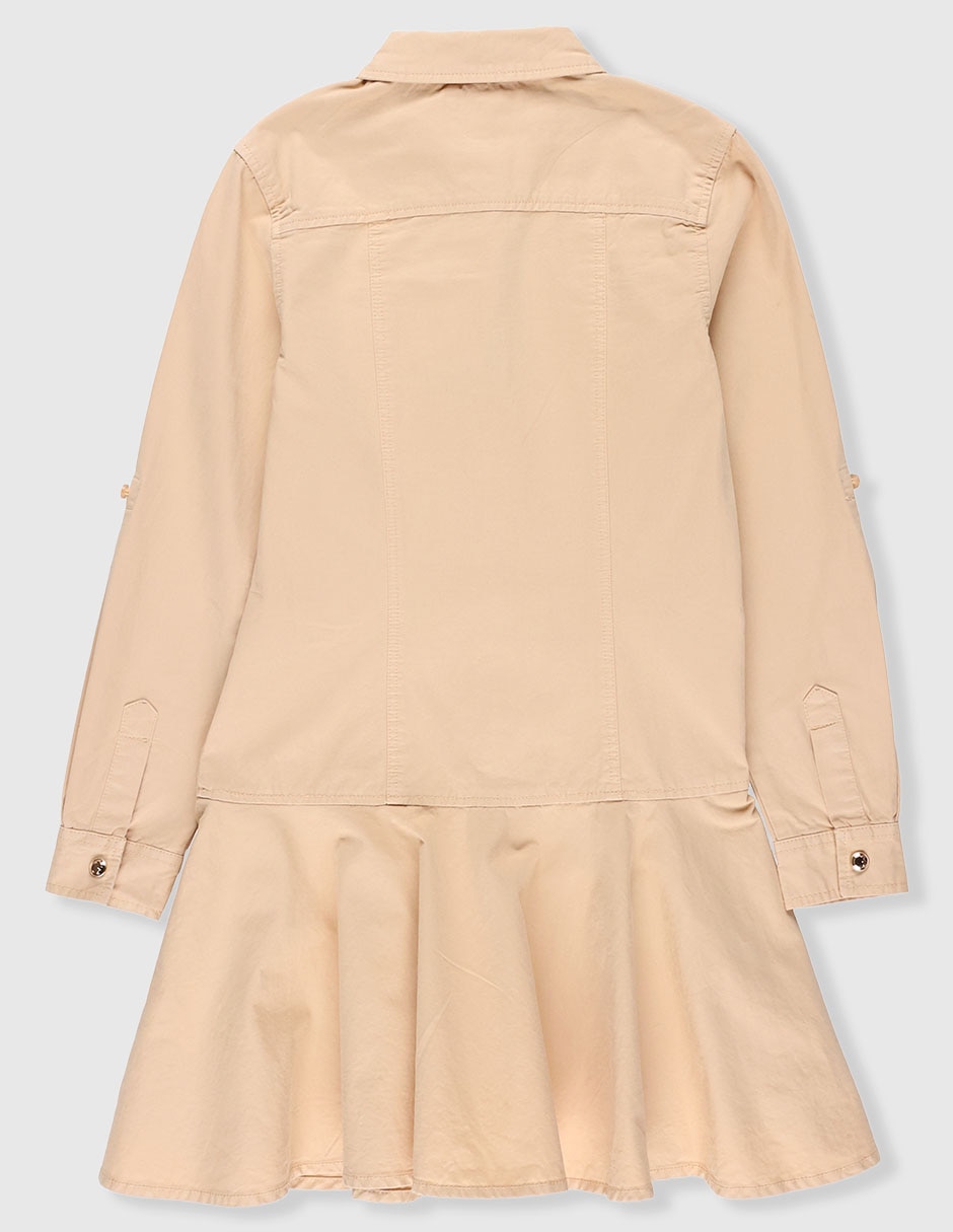 Vestido manga con puño para niña 2