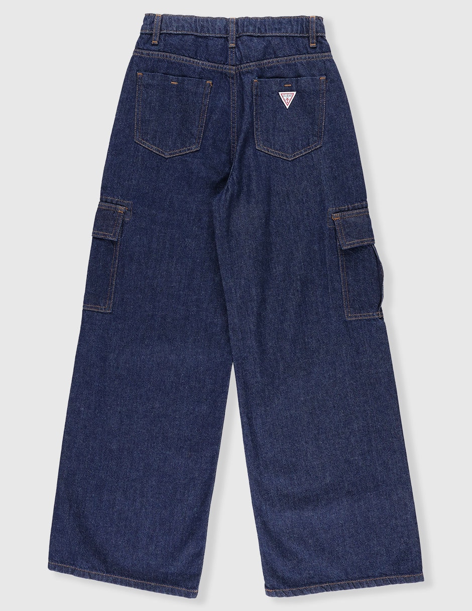 Jeans cargo baggy para niña 2