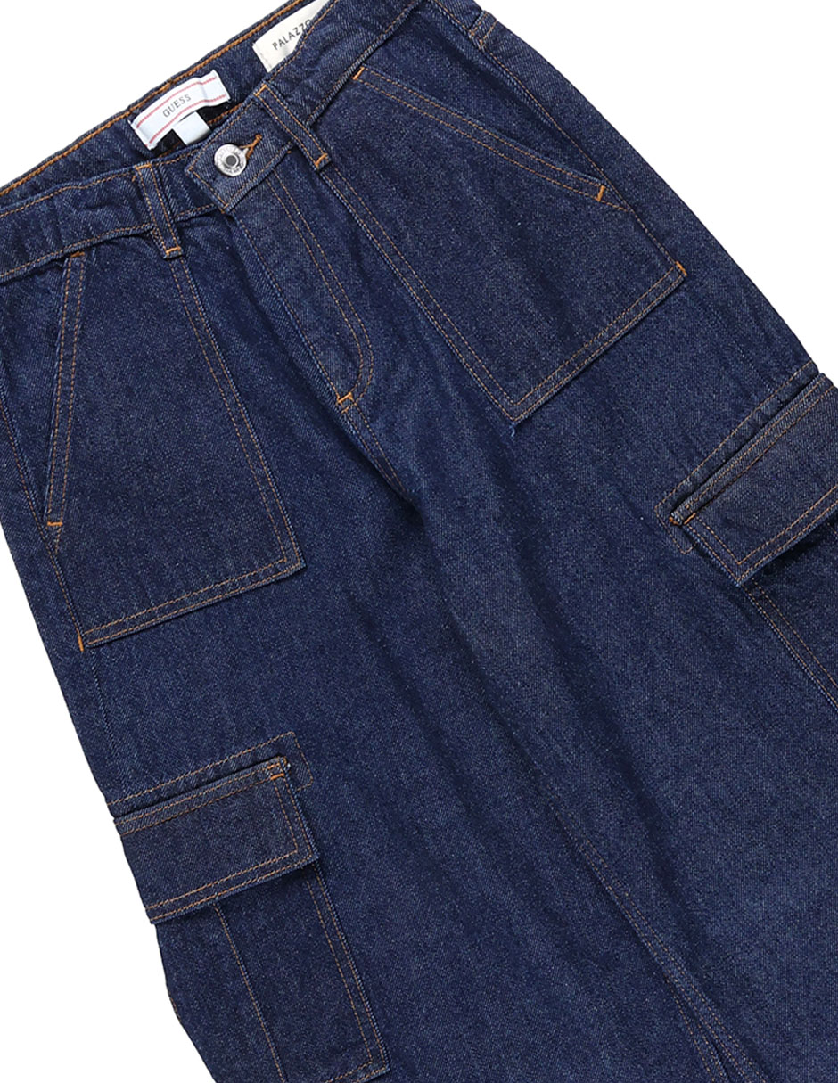 Jeans cargo baggy para niña 3