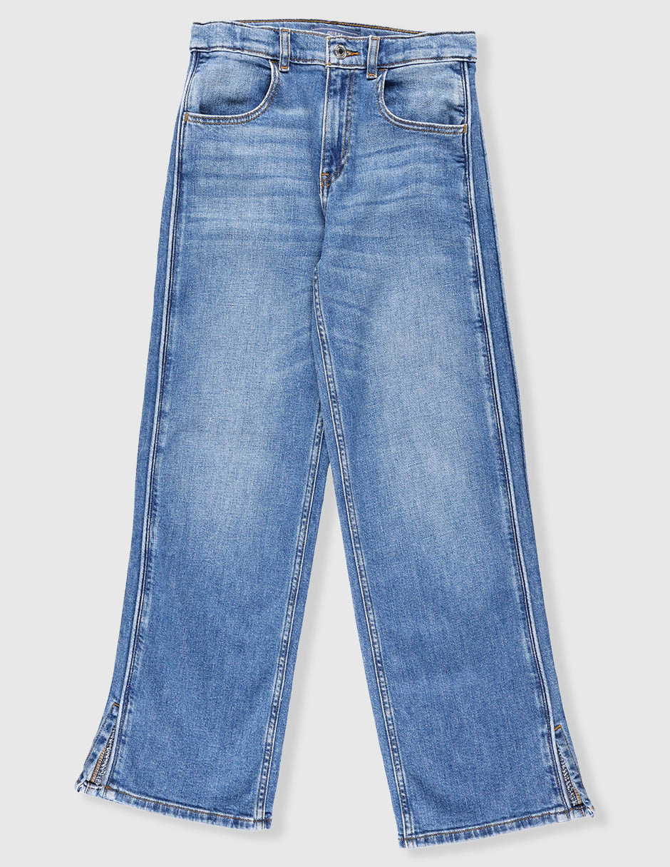 Jeans campana deslavado para niña Jeans campana deslavado para niña