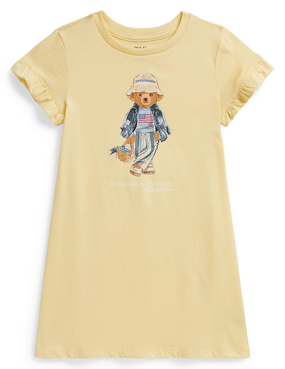 Vestido manga corta para niña