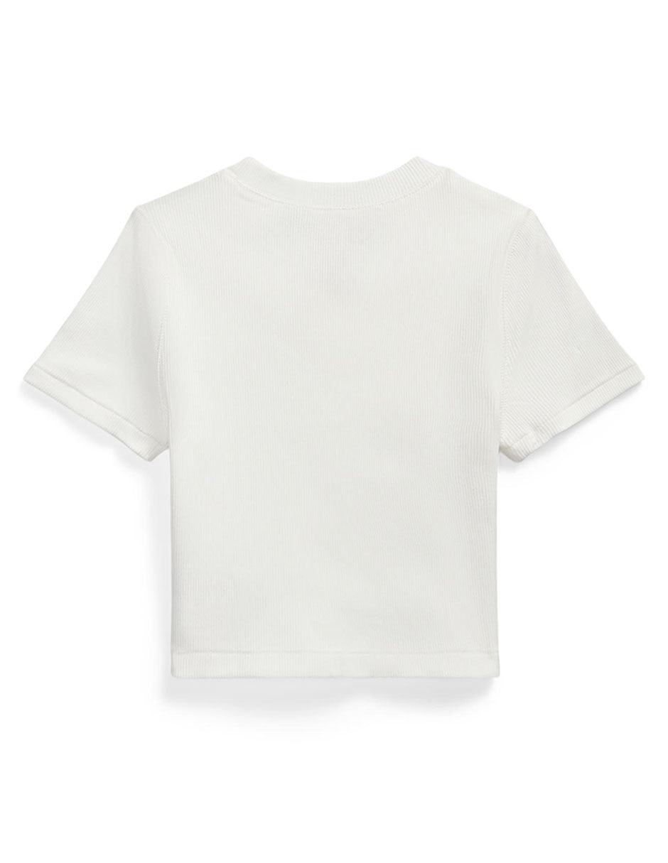 PLAYERA POLO A96144 LOGO R, 6X, BLANCO