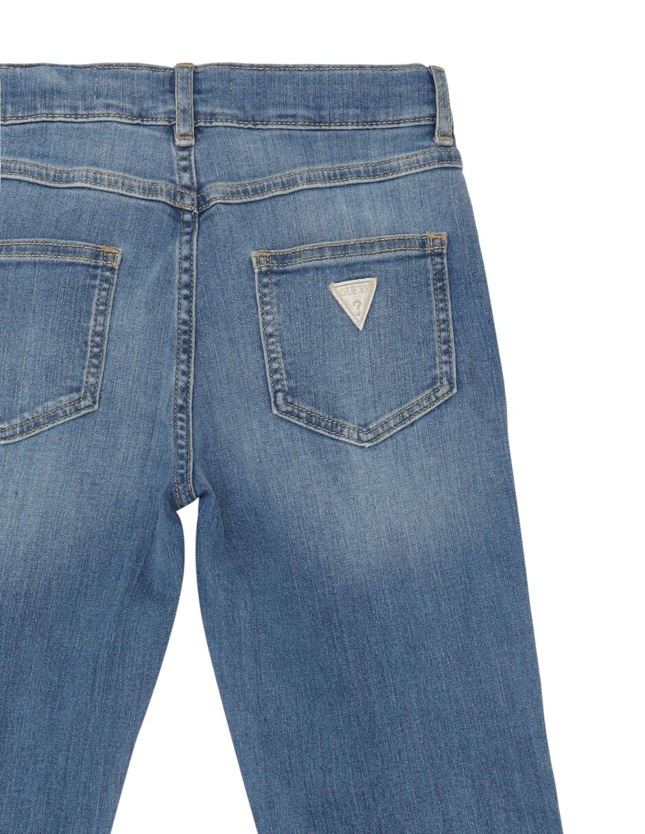 Jeans campana deslavado para niña 3