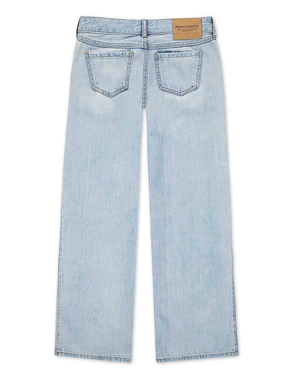 Jeans Straight 43AG08-LCG lavado claro para niña 3