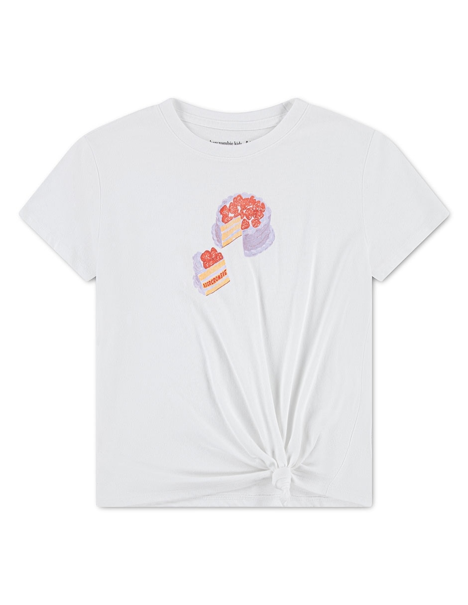 Playera manga corta para niña