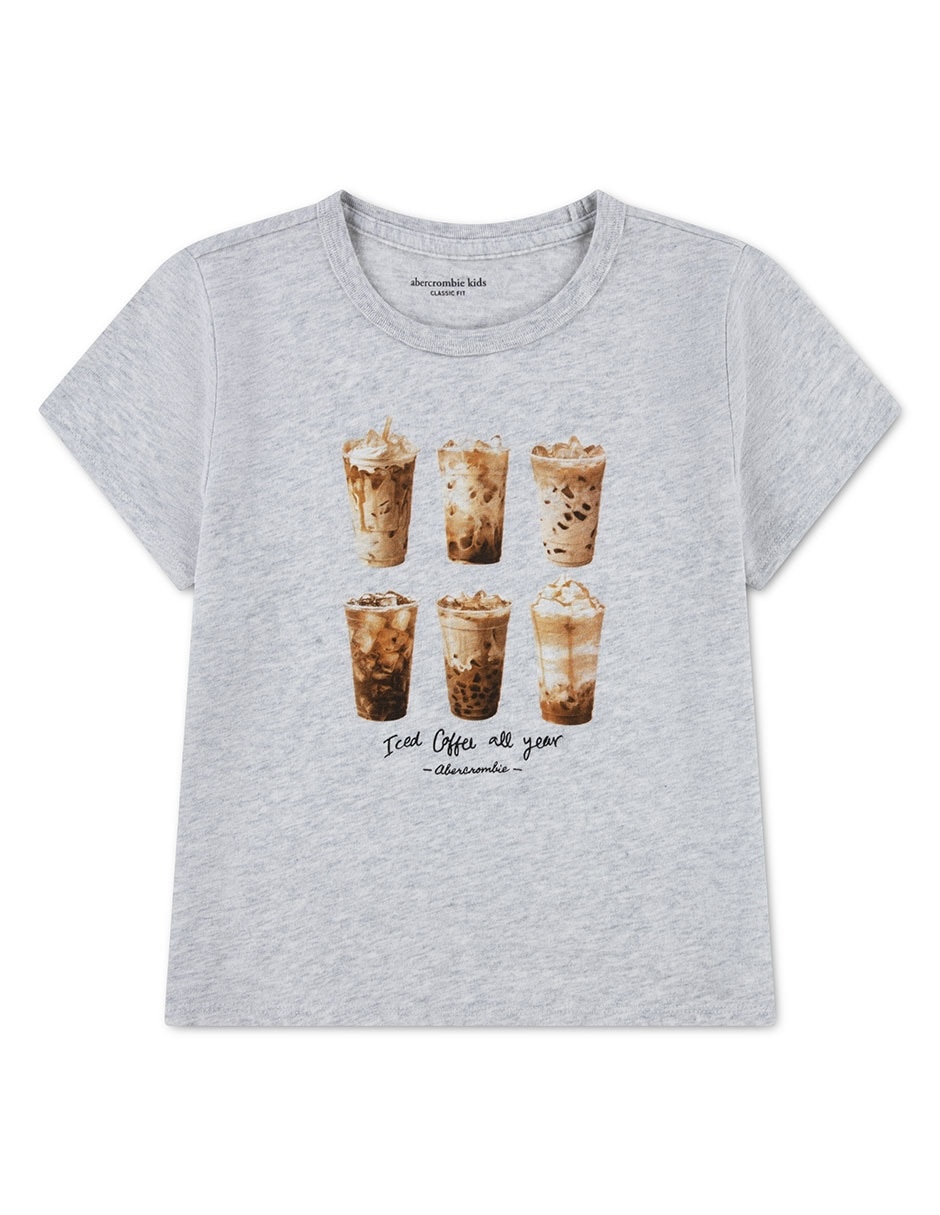 Playera manga corta para niña