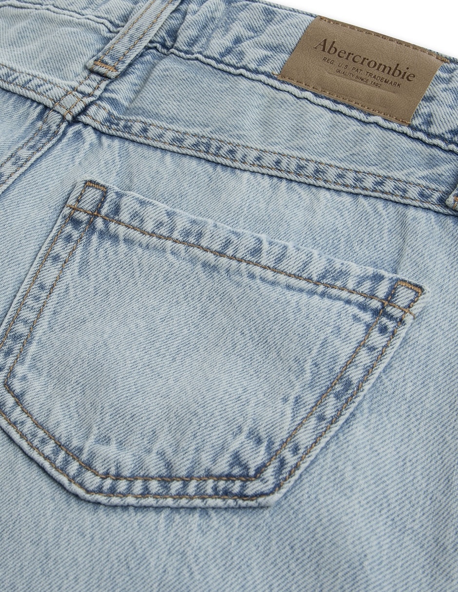 Jeans straight lavado destruido para niña 2