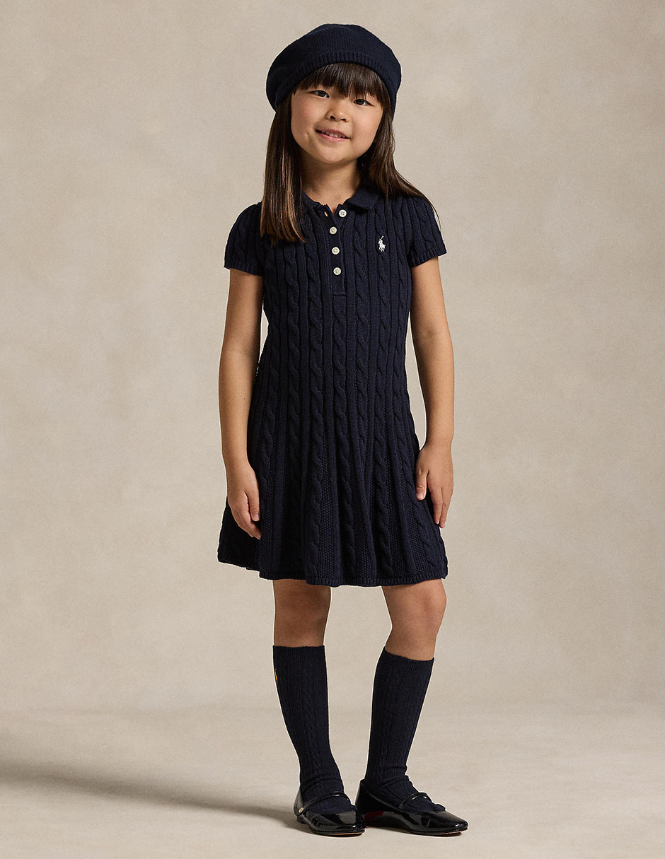 Vestido Polo manga corta para niña 2