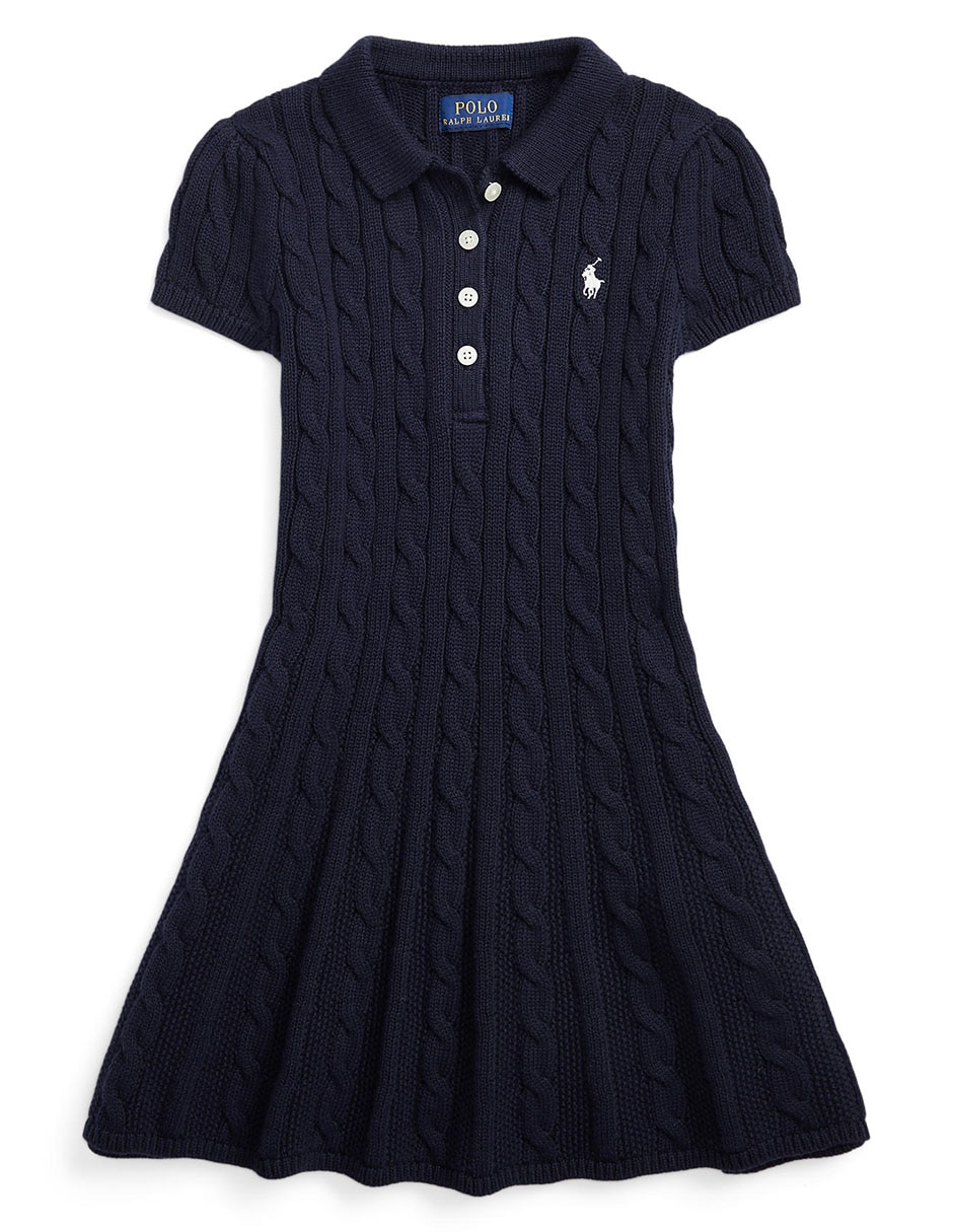 Vestido Polo manga corta para niña 4