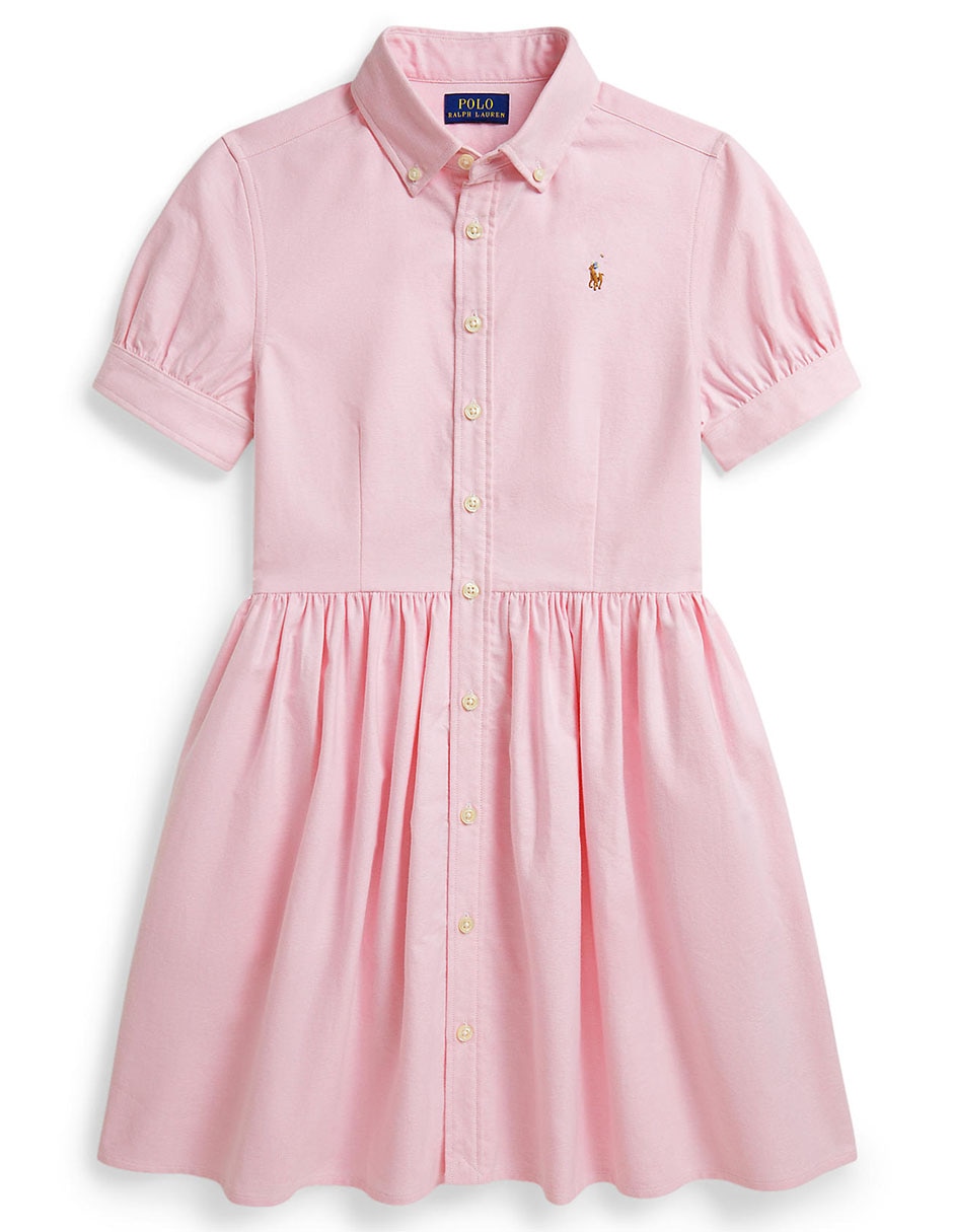 Vestido manga globo para niña
