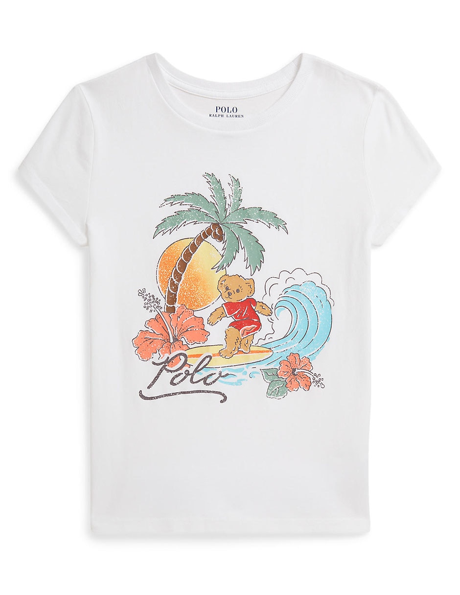 Playera manga corta para niña