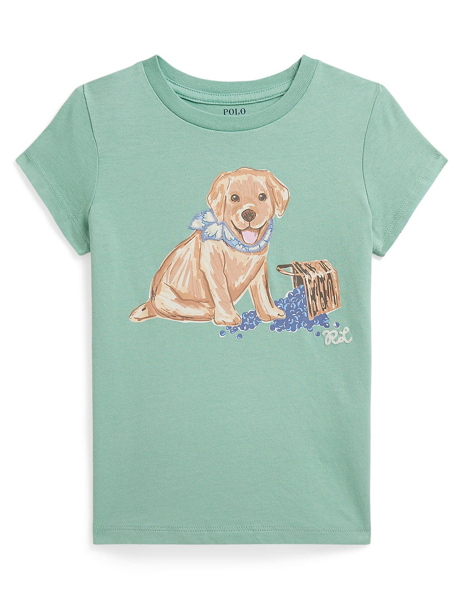 Playera manga corta para niña
