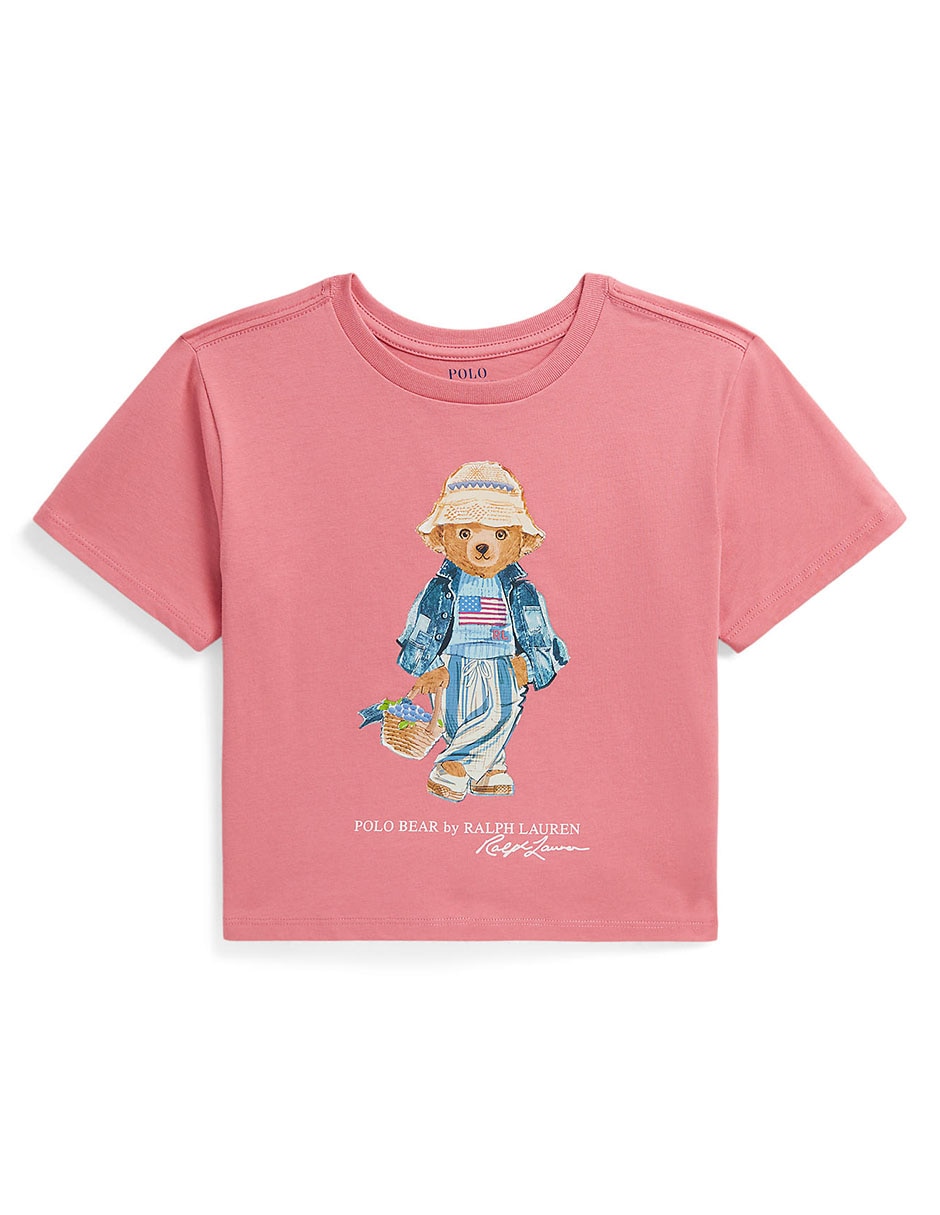 Playera manga corta para niña