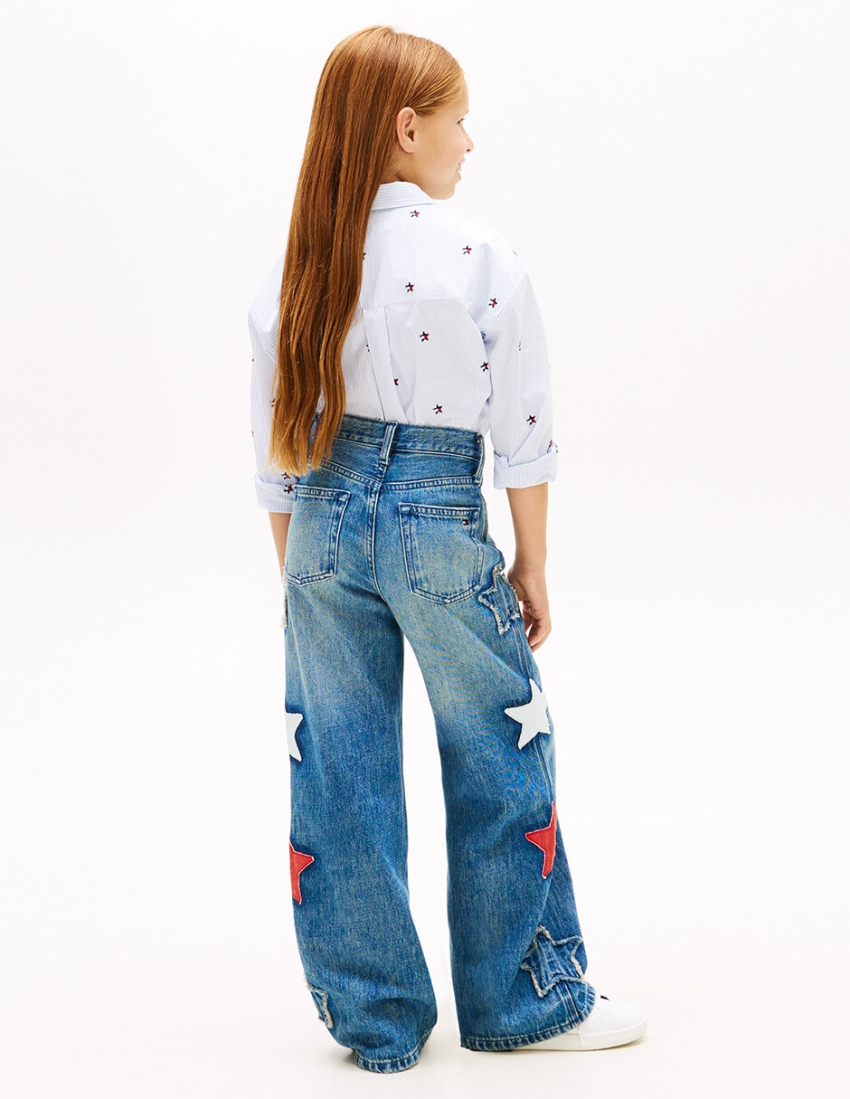 Jeans straight Hilfiger para niña 2