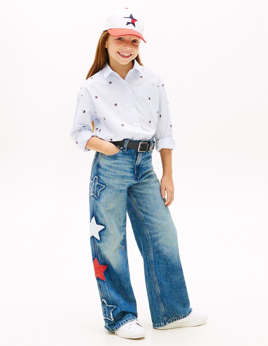 Jeans straight Hilfiger para niña 3