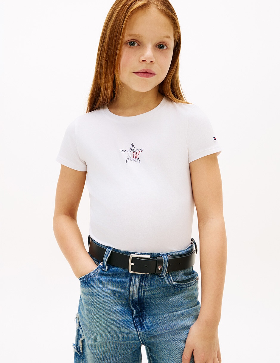 Playera manga corta para niña