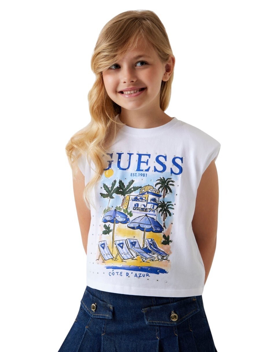 Playera sin mangas para niña 3