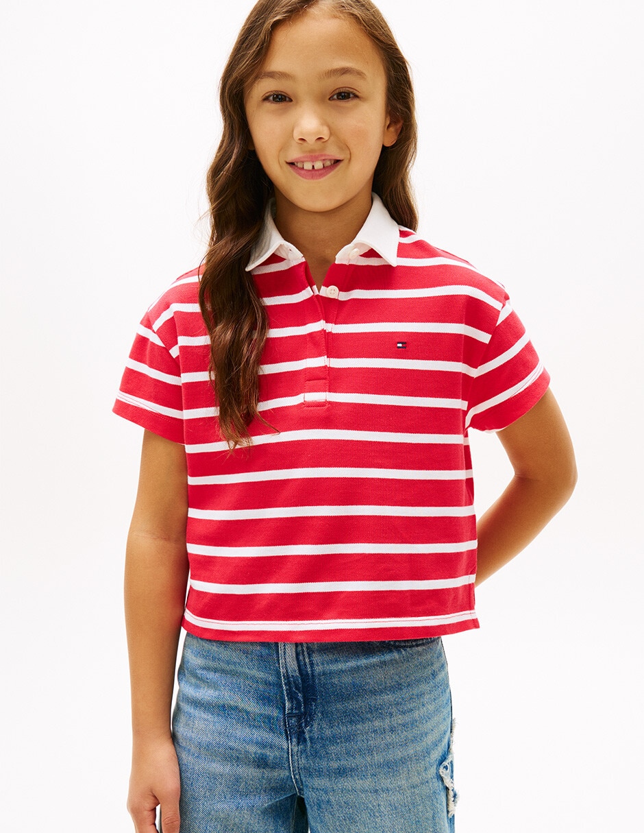 Playera tipo de algodón para niña