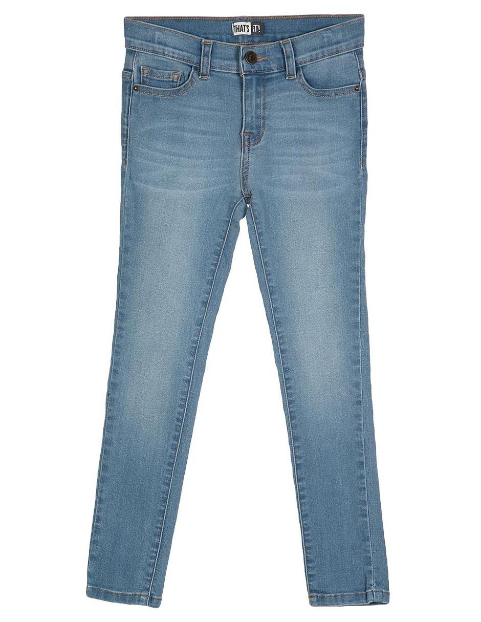Jeans skinny deslavado para niña Jeans skinny deslavado para niña