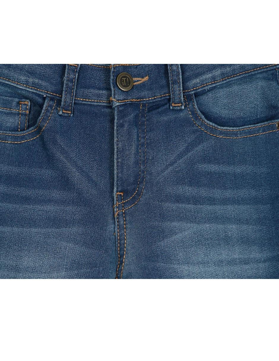 Jeans skinny deslavado para niña 2