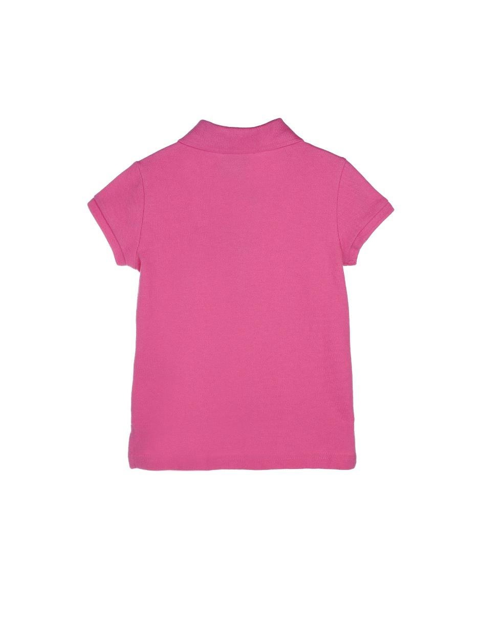 Playera polo de algodón para niña 2